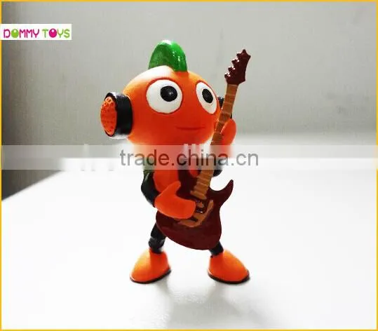 Lovely Small Plastic 3D Music Toy Figure