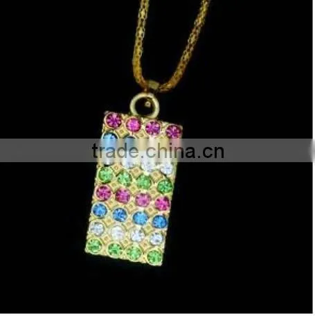 hotsales 8 GB Jewelry USB Flash Drive Necklace for lady gift