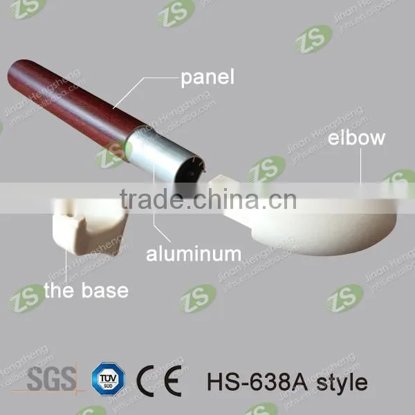 Aluminum+pvc wall mounted colorful new design high quality corridor handrail