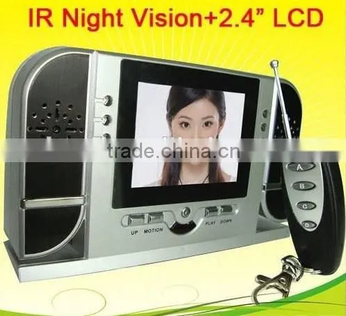 NEW 720P IR Clock Camera Remote Spy Hidden Cam Motion Voice Activate DVR w/ 2.5 inch LCD Screen