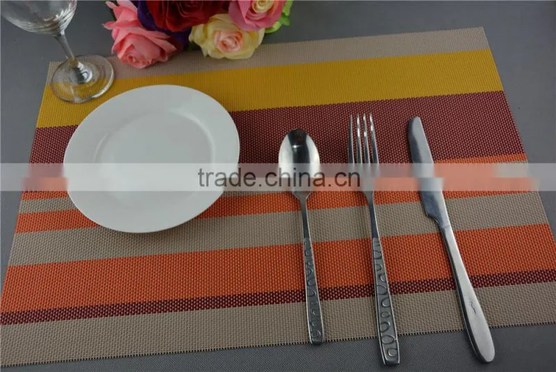 Manufacturers selling fashion color heat insulation pad high-grade table mat PVC coasters Placemat commodity