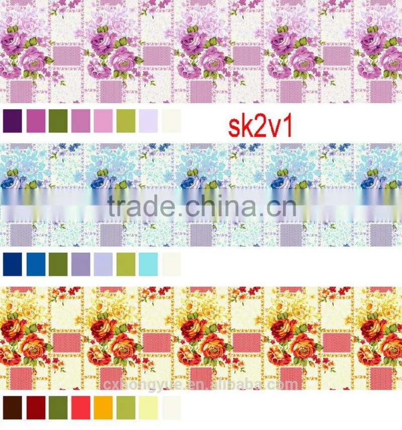 Mirofiber polyester pigment printed fabric for home textile