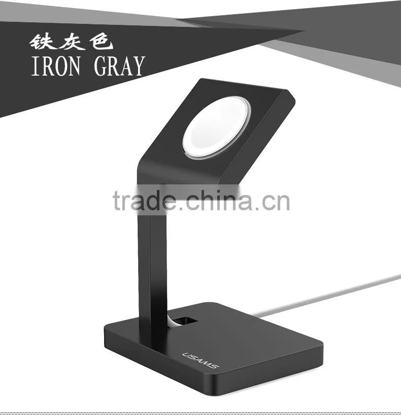 Original USAMS Aluminum Metal Charging Stand Holder Rechargeable Bracket For 42MM Apple Watch MT-3917