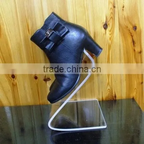 Clear Acrylic Women Shoes Retail Shop Display Holder Stand Riser Rack