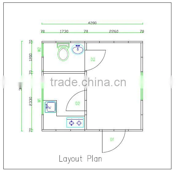light steel economical prefab modular house design/small sea coast anti rust villa/