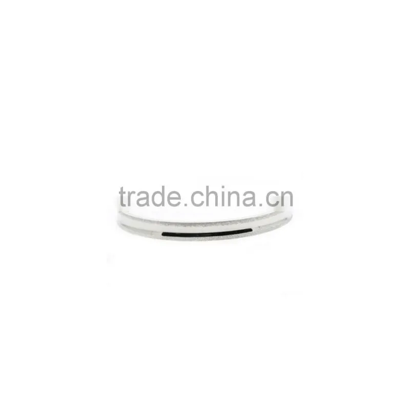 Stainless Steel Bangle Round Diamond Dust Bracelet