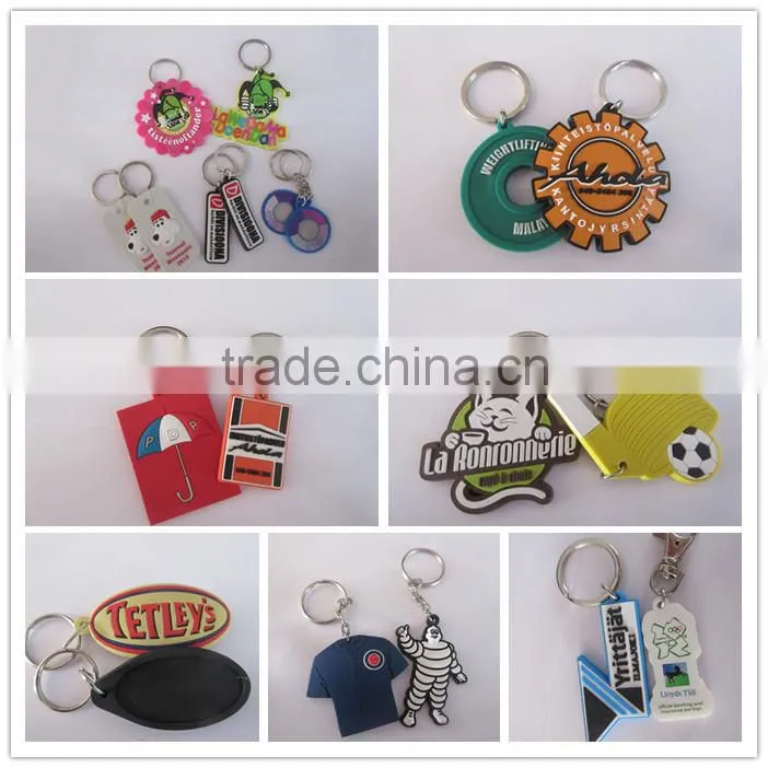 Promotional Flower Shape PVC Keychain