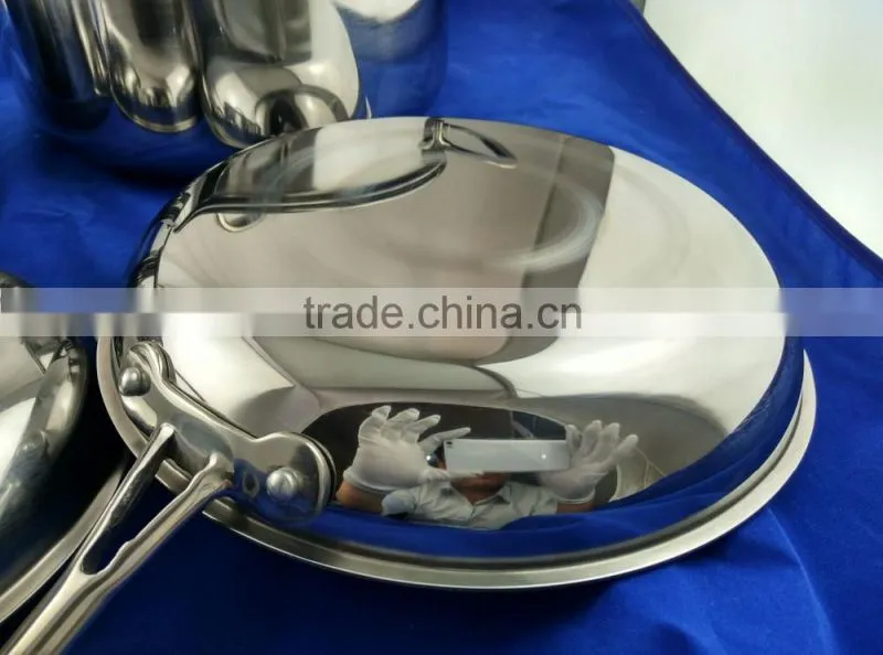 Triple Stainless Steel(3 layers) Nonstick Frying pan Saucepan Saucepot Casserole Cookware set