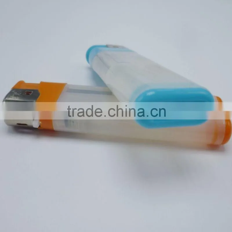 2016 hot sale semitransparent fashion disposable electronic lighter