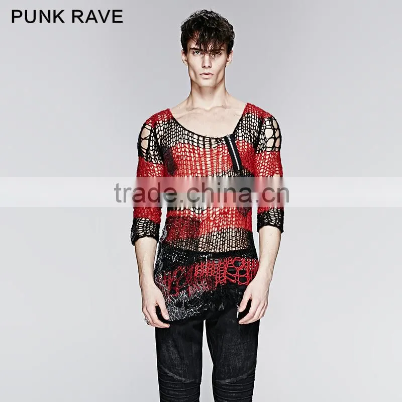 PM-004 Free Size Black Top Brand Girls Broken Pullover Sweater