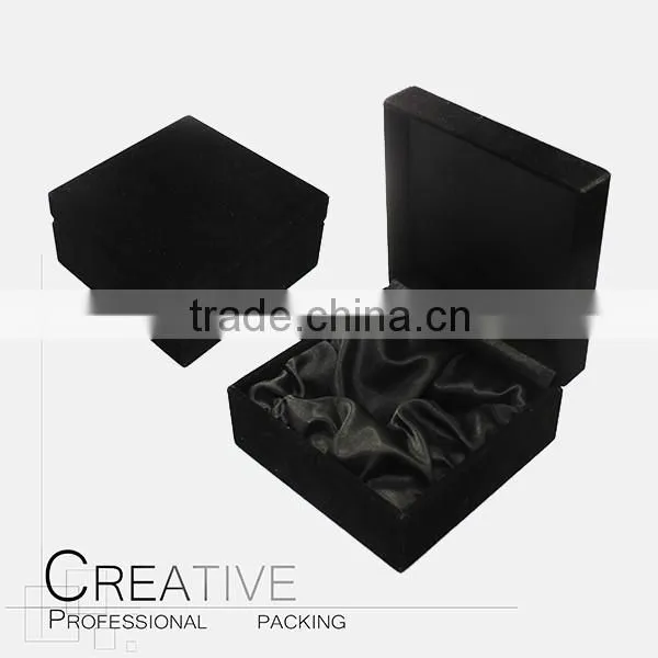 High gloss piano black wooden perfume bottle box