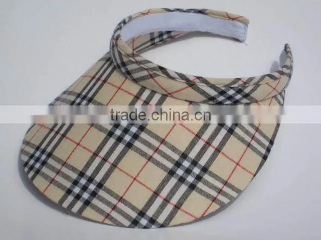 cotton sun visor cap