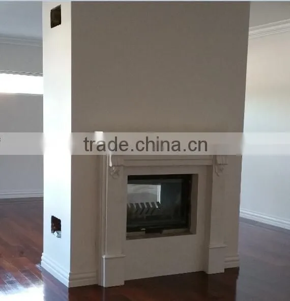 European style natural carving stone bedroom granite fireplace stove hearth