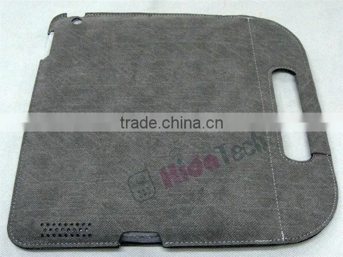 ultrathin leather bag case,for apple ipad 3 ipad3 case,handbag Leather Case High quality with stand leather cover case