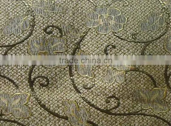 100% Polyester Sofa Chenille Fabric jacquard chenille leaf pattern sofa fabric