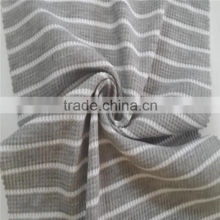staple fibres yarn dyed fabric polyester color-stripes fabric