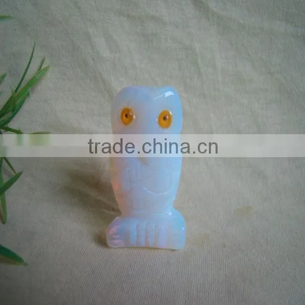 crystal owl figurine