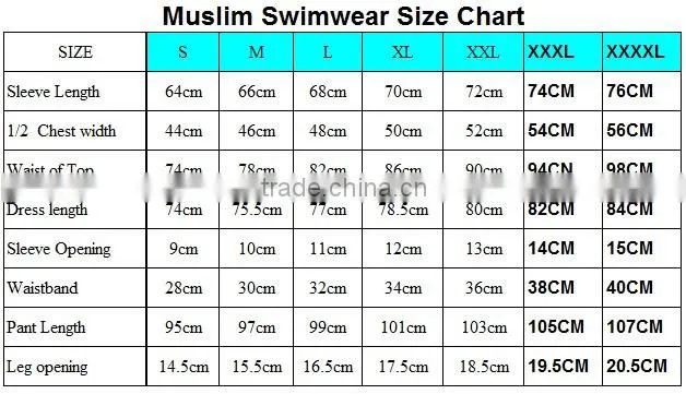 Modesty Muslim Women Swimwear Swimsuit Full Cover Islamic Beachwear