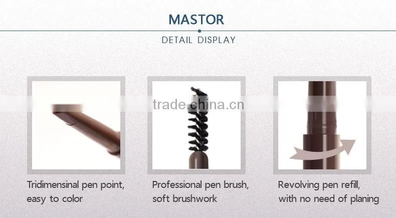 Mastor persistent makeup manual pen eyebrow pencil
