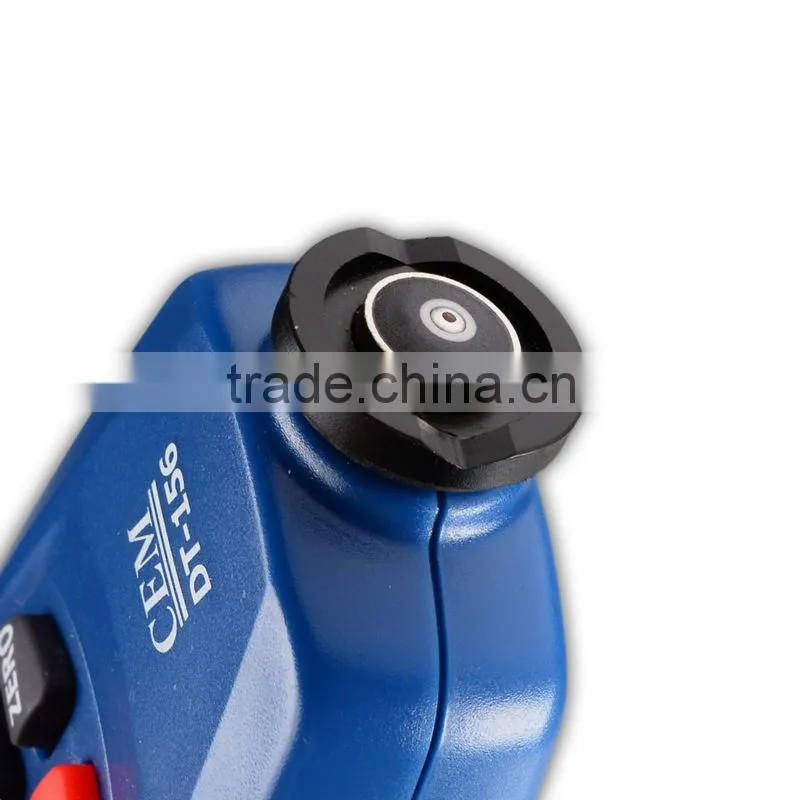 CEM DT-156 Paint Coating Thickness Gauge Meter Auto F/NF Probe 1250um V-groove