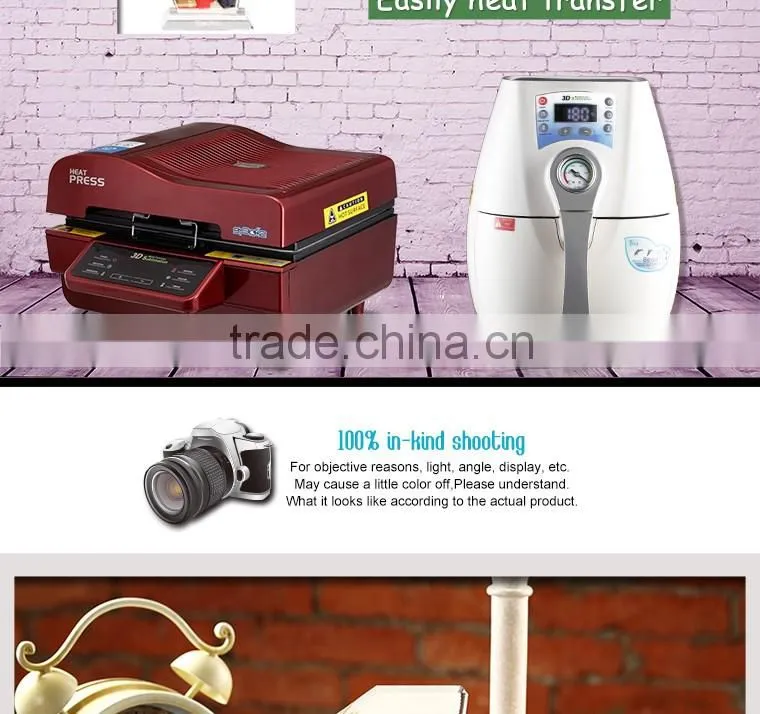 Sunmeta sublimation photo frame heat transfer printing glass wedding photos BSJ11