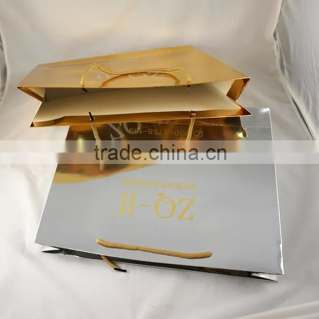Custom luxury paper shopping bag of Cosmetic