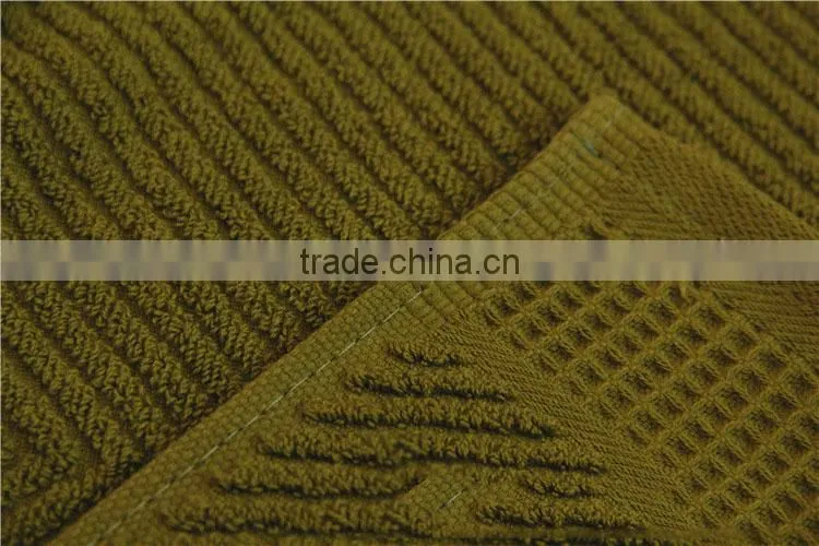 jacquard dark color 100 cotton honeycomb towels