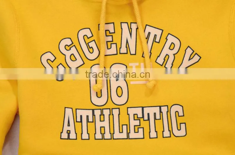 Long-sleeved velvet hooded hedging letters printing for cotton hoodie