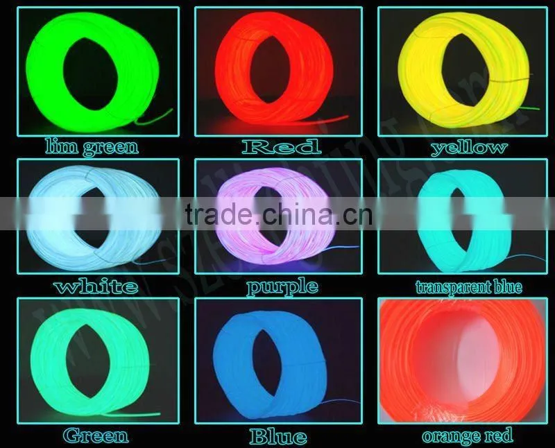 Muliti-color el wire hat high brightness el wire cap flashing wire hat