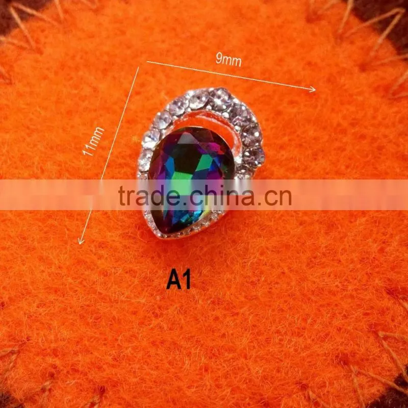 2016 New & Fashion Colorful Nail Art Alloy Rhinestone Decoration New Nail Crystal