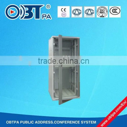OBT-8633 33U High quality antirust telecom equipment outdoor control cabinet with oughened glass and lock