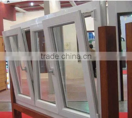 top hung casement windows with white color
