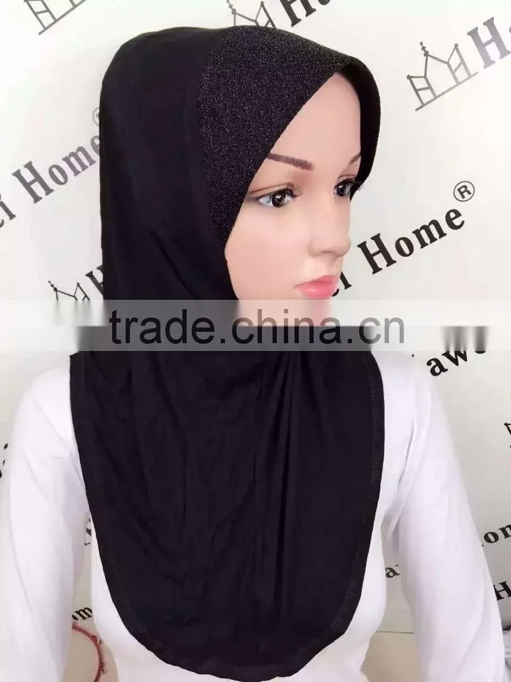 H277 latest one piece jersey hijab,muslim scarf