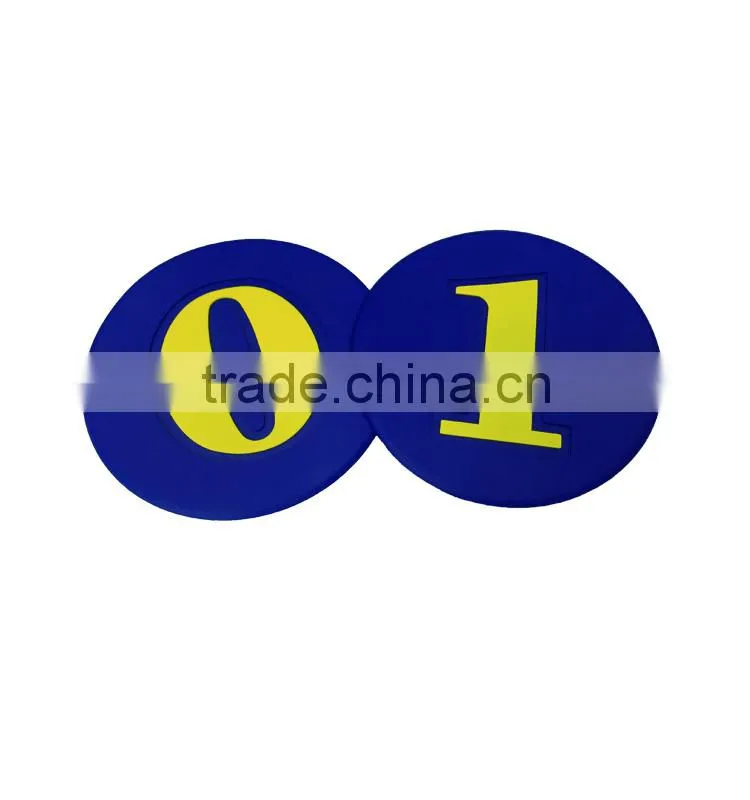 Pvc 23CM Educational Number Mark Mat For Kids