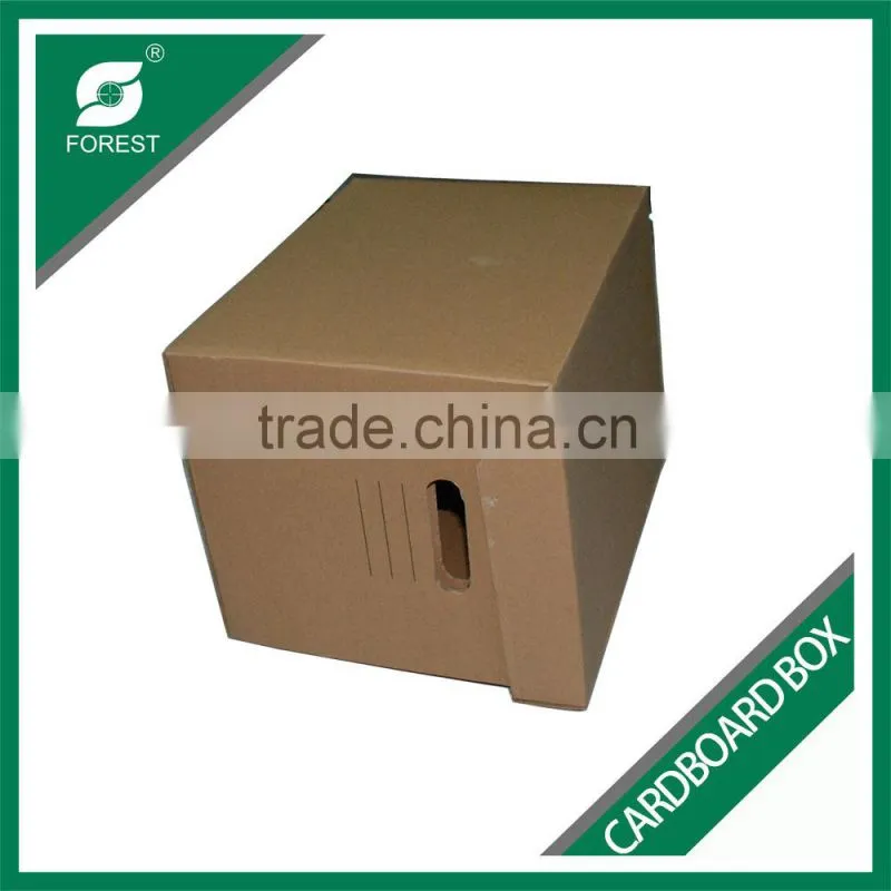ACCEPT CUSTOM ORDER BROWN CORRUGATED CARDBOARD STORGE PACKING BOX WITH INSTRUCTIONS PRINTING
