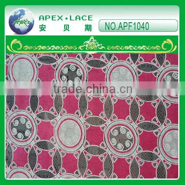 China factory hot sales new style polyester lace APF1040