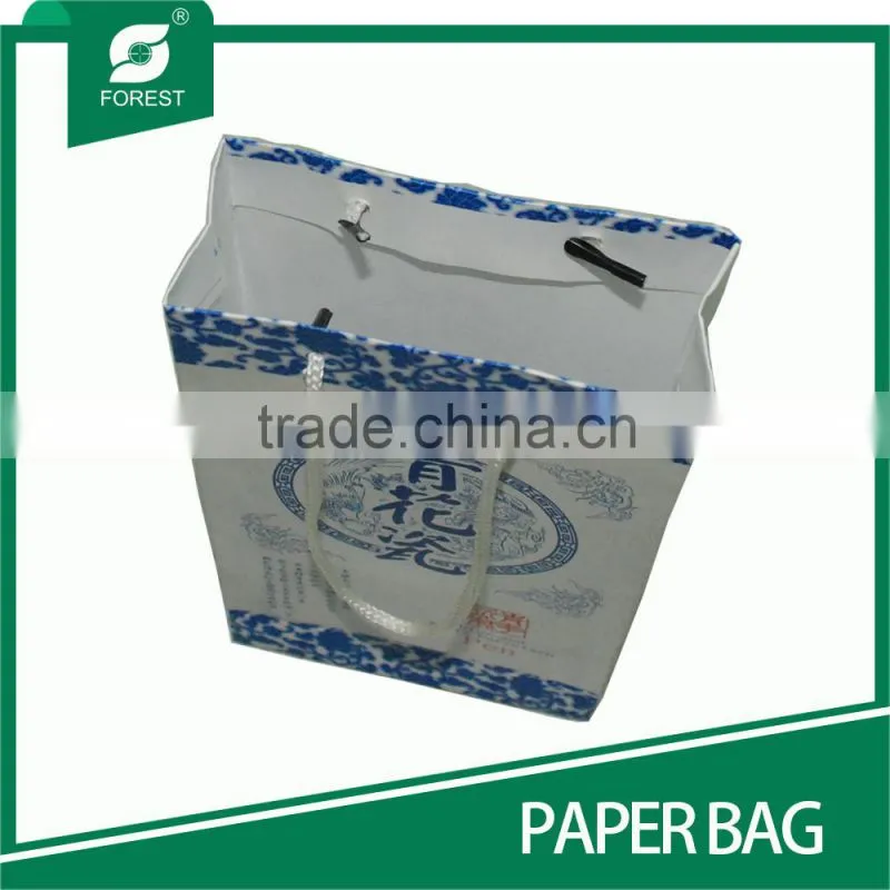 ELEGANT DESIGN CUSTOM PAPER BAG WITH FLEXO PRINTING