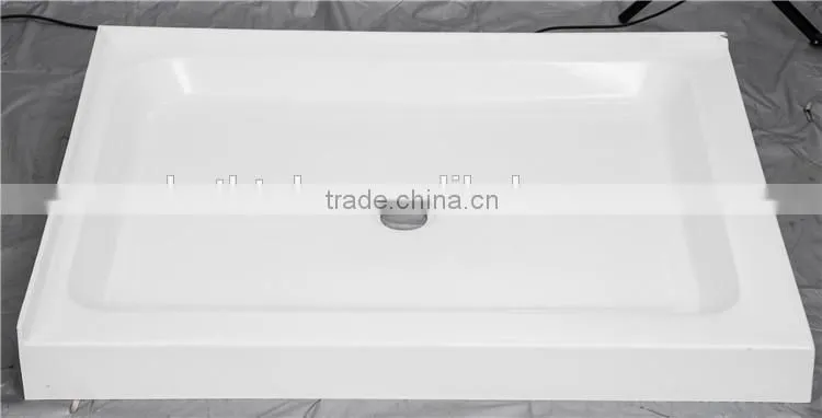 SUNZOOM square tube base,square shower base,low height shower base