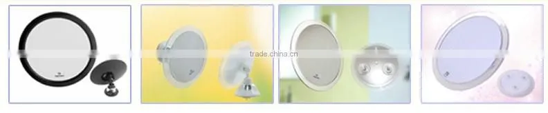 Swivel Bathroom 10x magnification mirror wall mounted suction cup shower mirror