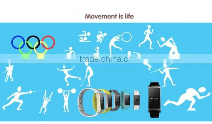 2014 New Waterproof Smart Bracelet Bluetooth Health Wristband with APP Sync Pedometer Sleep Tracing