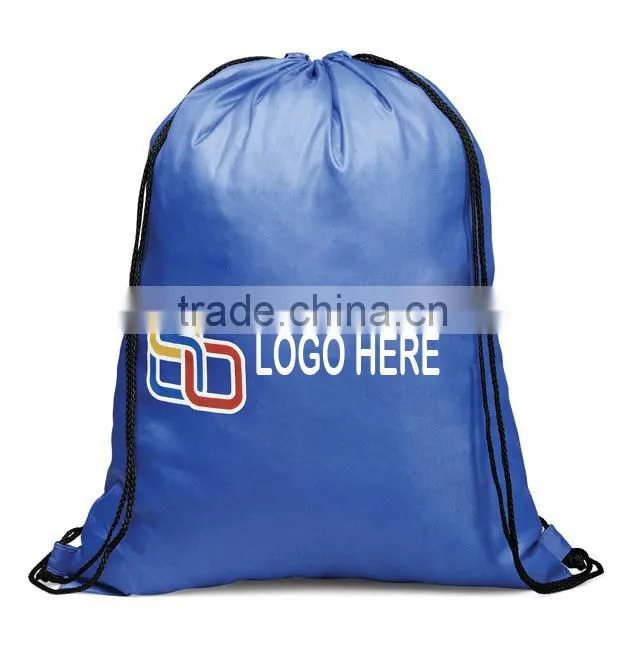 2015 Cheap Customized Polyester Drawstring Bag