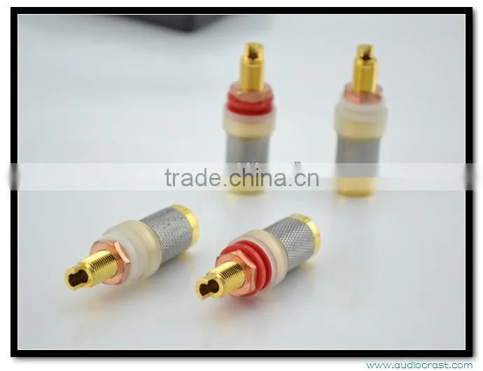 Audiocrast AB-303(G) High End Gold Plated Binding Post speaker connector Power Amplifier Connector