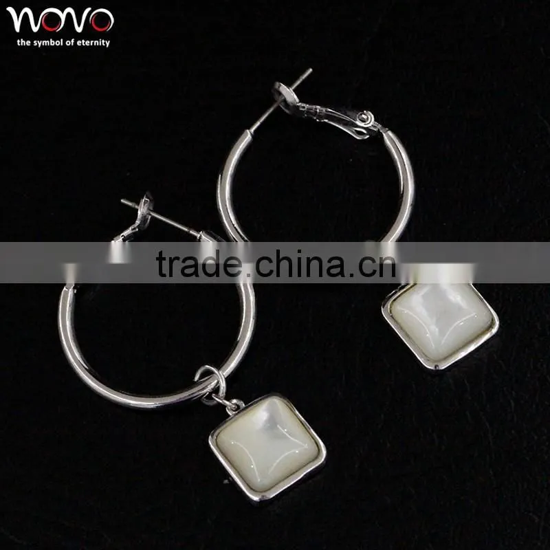 Special hot selling brass earrings with pendant