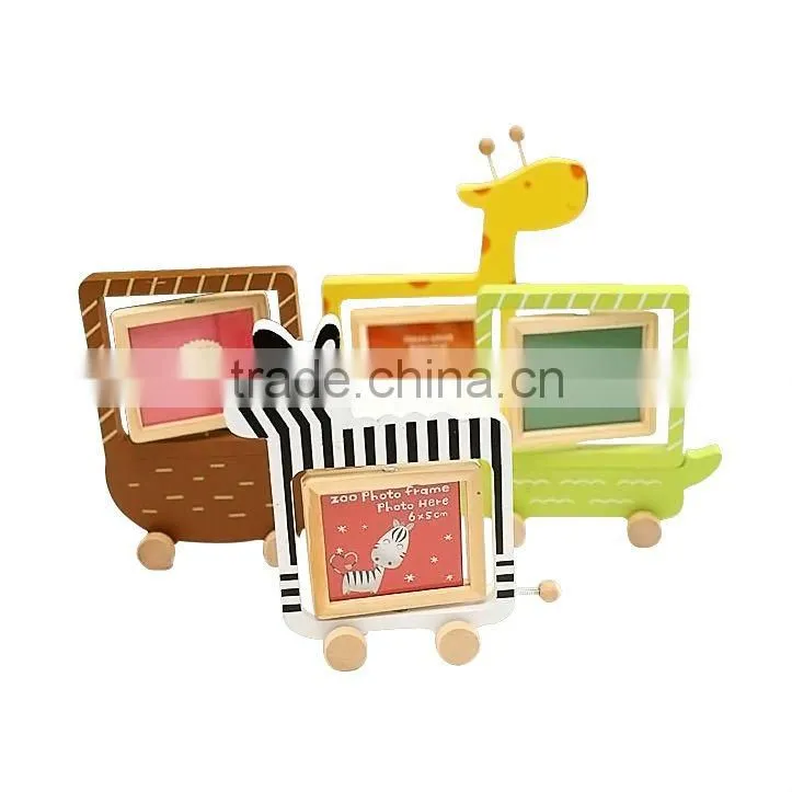 Wooden photo frame with various style shap