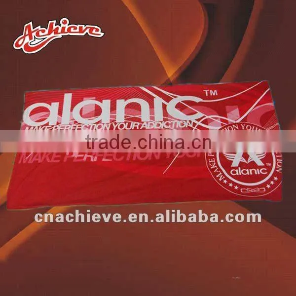 Custom design 100%polyester beach towel sublimation