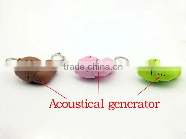 2013 Promotional Snail Shaped LED Keychain with Sound