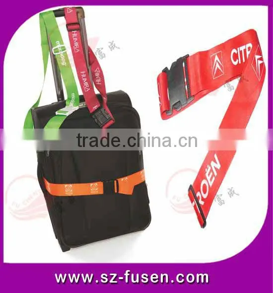 Colorful luggage fastener tape nylon strap with buckle