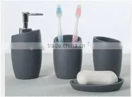 2016 Hot-sale Fashion solid ceramic bathroom sets/plastic lotion pump