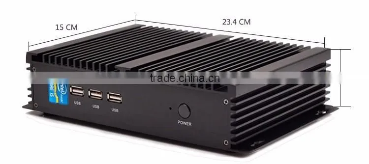 Intel fanless mini pc hdmi core i5 4200u rugged industrial pc 4G RAM 128G SSD onboard embedded mini pc with pci slot