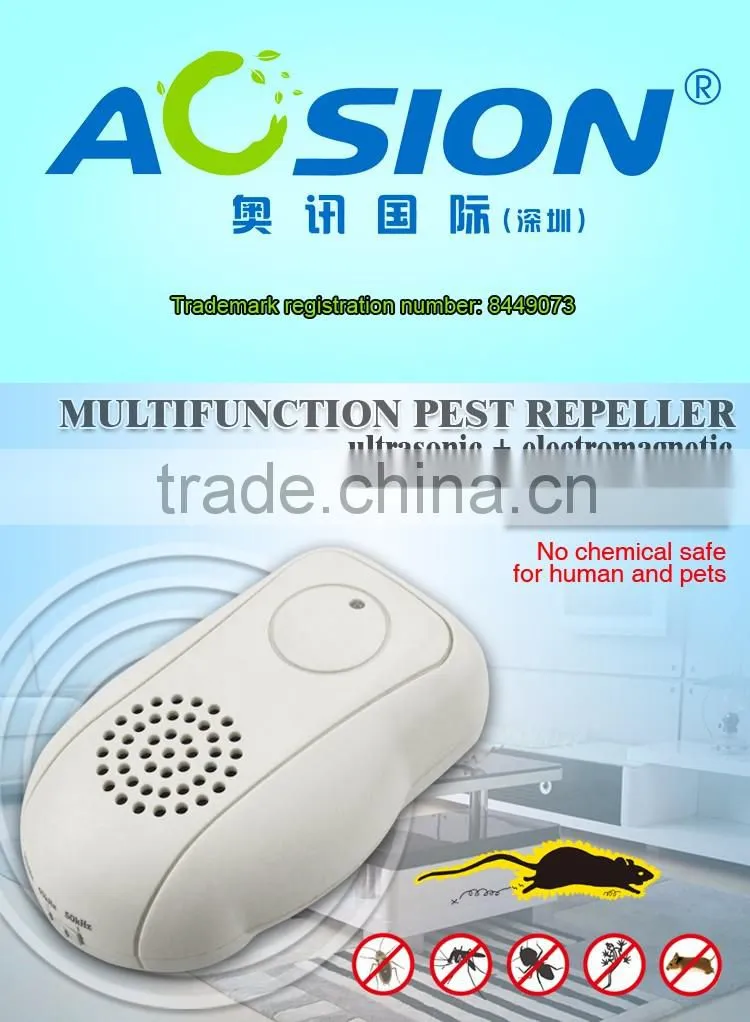 2016 Top Rated Aosion Multifunctional Electromagnetic ultrasonic rat repellent